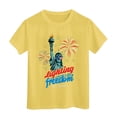 thumbnail image 4 of CAICJ98 Vintage 250 Years American 1776-2026 250th Birthday USA T Shirt for Boys Girls (Yellow,2-3 Years), 4 of 5