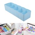 thumbnail image 2 of Discount Five Grids Multifunction Underwear Socks Tiny Things Storage Box Plastic Finishing Box Drawer Desk Bed Cabinet, 2 of 8