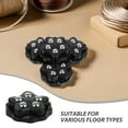 thumbnail image 3 of Homoyoyo Black Self-Adhesive Swivel Caster Wheels for Home, Kitchen, Furniture and Appliance Mobility, 3 of 8