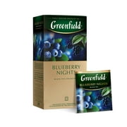Greenfield Blueberry Nights Black Tea Fruit & Herbal Collection 25 Teabags