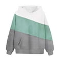 thumbnail image 4 of ATOGUTA Sweatshirts For Girls with Pockets Pullover Top Hoodie Kids Fall Winter Sweatshirts Size 3T-14, Green, 4 of 5