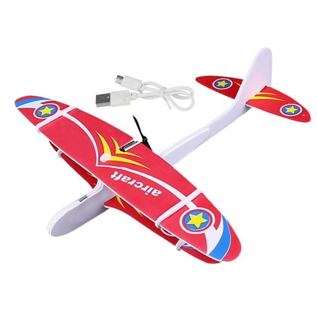 Avión planeador eléctrico para mano , juguetes voladores ligeros, planeadores de espuma, avión eléctrico de espuma para regalos de