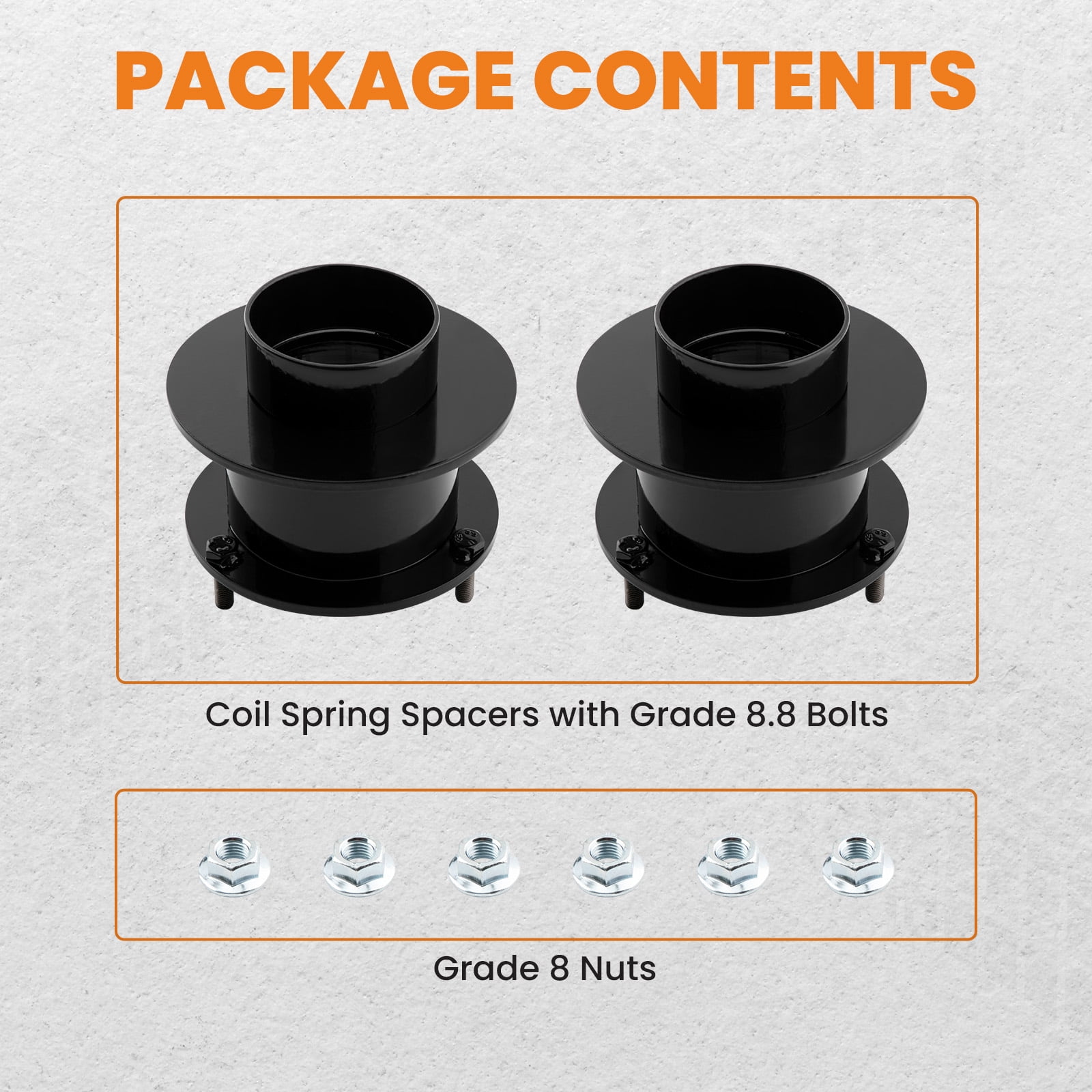 Restored maXpeedingrods 3.5" Front Leveling Kit for Dodge Ram 1500 2500 3500 4WD 1994-2013, Lift Coil Spring Spacers for Pickup Trucks (Refurbished)