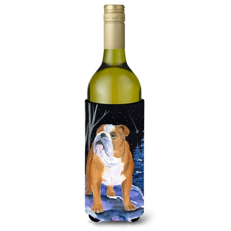 

Caroline s Treasures SS8405LITERK Starry Night English Bulldog Wine Bottle Hugger Wine Bottle multicolor