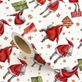 thumbnail image 2 of Vintage Christmas Wrapping Paper - Mini Roll - 23 Inch x 58Inch -  Green Christmas Wrapping Paper for Xmas Holiday, Party Celebration, 2 of 6