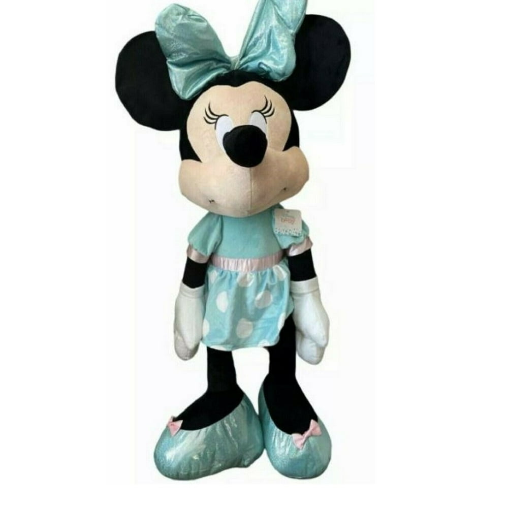 Disney Minnie Mouse 36inch Jumbo Stuffed Animal Plush Toy in Blue