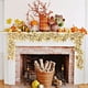 thumbnail image 4 of pstuiky Decoraciones de Halloween y Acción de Gracias guirnalda de hojas artificiales calabaza colgante de ratán guirnalda de hojas de arce decoración para interiores hogar Halloween, 4 of 6
