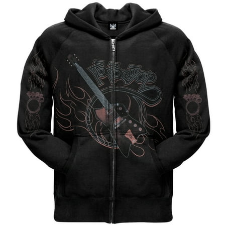 Zz Top Guitar Zip Hoodie Walmart