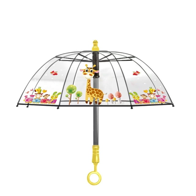 Clear Bubble Dome Umbrella with Sturdy Frame and Comfortable Handle for Rain Protection and Visibility