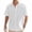 White, variant on Men's Short Sleeve Button-Down Shirt with Turndown Collar, Solid Color Casual Top