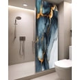 thumbnail image 4 of Abstract Marble Window Privacy Film Water Duck Green Gradient Watercolor Texture Decorative Glass Window Film UV Blocking Static Cling Non-Adhesive Sticker Covering for Home Door 29.5 x 78.7 inches, 4 of 8