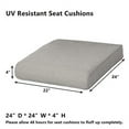 HUMMUH AllWeather Deep Seating Chair Cushions 22 x 24,Replacement Seat