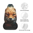 thumbnail image 4 of Wukai Floral Fox Full Set Car Seat Covers with Soft Padding Universal Auto Front Seats Protector and Cushion Mat, 4 of 5