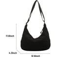 thumbnail image 7 of Women Hobo Shoulder Bag Puffer Small Tote Crossbody Bag Purse Cotton Handmade Bags Handbag with Zipper School Work Travel, 7 of 7
