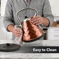 thumbnail image 4 of OVENTE Retro Electric Kettle, 1.7L Stainless Steel Tea Kettle, 1500W Fast Heating Hot Water Boiler with LED Indicator Light, Auto Shut-Off & Boil-Dry Protection, BPA-Free Teapot, Copper KS755CO, 4 of 8