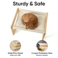 thumbnail image 5 of FUKUMARU Cat Bed, Elevated Puppy Bed with Removable Cozy Cover, White, 5 of 8