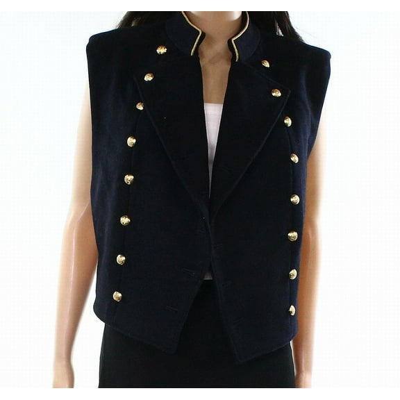 Womens Small Double-Breasted Vest Jacket S