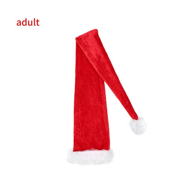 Yuarrent Gorros de Papá Noel Adultos Gorro de Papá Noel extra largo Gorros de Papá Noel Novedad Gorros de Navidad Gorro de Navidad Gorro de Papá Noel Kits de decoración para fiestas Yuarrent HA024229-00