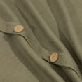 thumbnail image 4 of Ox Bay Theo 20" x 20" Sage Green Buttoned Cotton Buttoned Cotton Adult Decorative Throw Pillow, 4 of 10