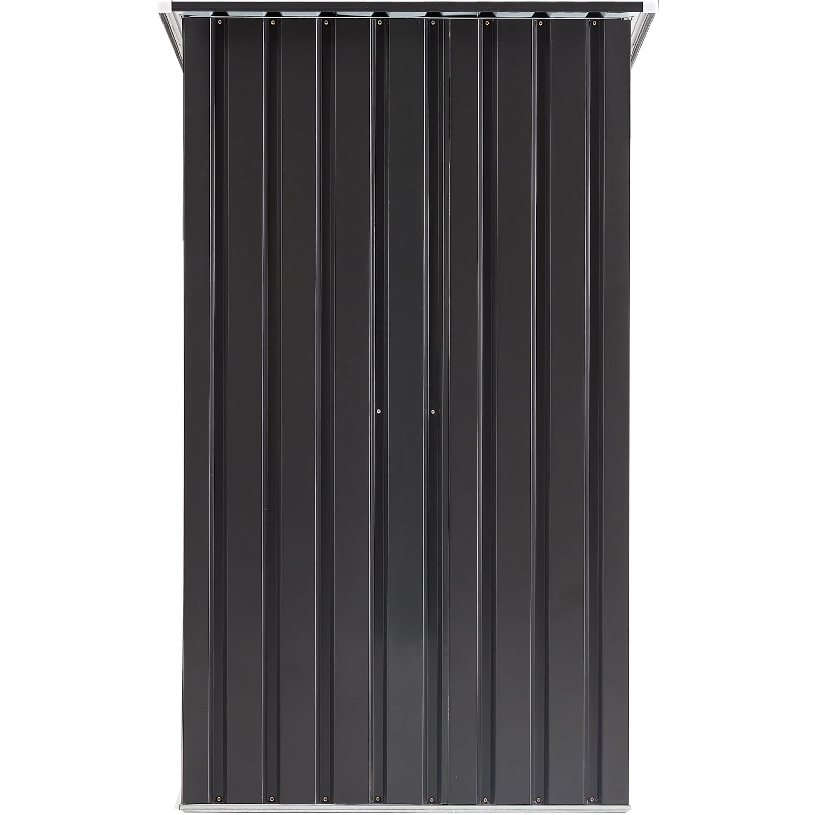 Firewood Rack, Covered Log Storage Stand for Garden Backyard Patio Porch, Gray Galvanized Steel