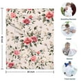 thumbnail image 4 of Pioneer Flower Floral Print Pattern Blanket,Comfortable Soft Flannel Throw Blanket,All Season,Warm Lightweight Blankets for Sofa Bed Couch Living Room Chair,30"x40", 4 of 4