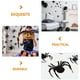 thumbnail image 2 of KAKOWELY 12 pegatinas de pared con temática de Halloween, calcomanías decorativas de araña para fiestas., 2 of 5