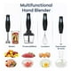 thumbnail image 4 of Batidora De Inmersión De Mano Multifunción 5 En 1, Exprimidor, Picadora de Carne, Máquina de Complementos Alimenticios, Espumador de Leche, Batidora de Huevos 500W, Negro, 4 of 5