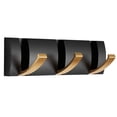 thumbnail image 1 of Dinheiro Perchero montado en la Pared con Ganchos para Abrigos de Pared Modernos y Resistentes en Oro Negro, colgador de Toallas Plegable para Ahorrar Espacio, 1 of 6