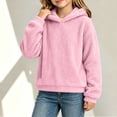 thumbnail image 4 of Big Kids Pullover Hoodie, Cozy Fuzzy Bear Ear Hooded Top with Pockets, Relaxed‑Fit Warm Casual Long Sleeve Winter Outerwear for 5‑15Y, 4 of 9