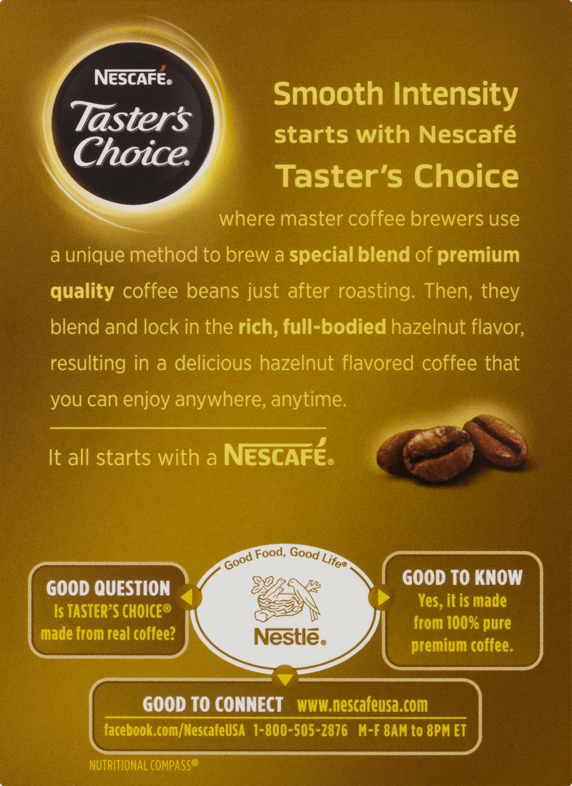 Nestle Tasters Choice  Coffee Beverage, 20 ea