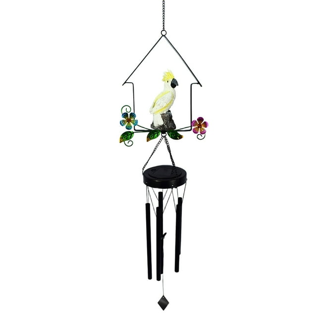 Oliegs Solar Powered Garden Wind Chime Outdoor Hanging With LED Lights Weather Patio Ornament For Yard Housewarming