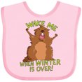 thumbnail image 3 of Inktastic Groundhog Day Wake Me when Winter is over Boys or Girls Baby Bib, 3 of 4