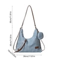 thumbnail image 3 of Retro Tote Backpack, Large Capacity Shoulder Bag, Waterproof Fabric, Comfortable Straps, For Students, Commuters, Daily Use, Durable Material, Travel Gear, Office Essentials SOPABCP Reduced Price, 3 of 8