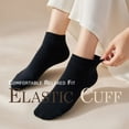 thumbnail image 2 of NevEND 6 Pairs Cotton Thin Ankle Low-cut Socks Athletic Lightweight for Women Size M Black, 2 of 7