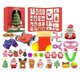 thumbnail image 3 of Calendario de Adviento 24 piezas/juego Calendario de Adviento Juguetes antiestrés Papá Noel DIY Colgante para árbol de Navidad Calendario de cuenta regresiva de Navidad 2023 Juguetes para niños, 3 of 5