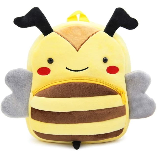 Mochila para niños Bolsa de guardería para jardín de infantes Bolsa de escuela de animales de dibujos animados lindo para -Bee JFHHH pequeña