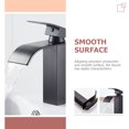 thumbnail image 3 of RUNROTOO Robinet d'Eau Résistant à l'Usure Noir Cuivre Acier Inoxydable Design Premium pour Salles de Bains 1Pcs, 3 of 8