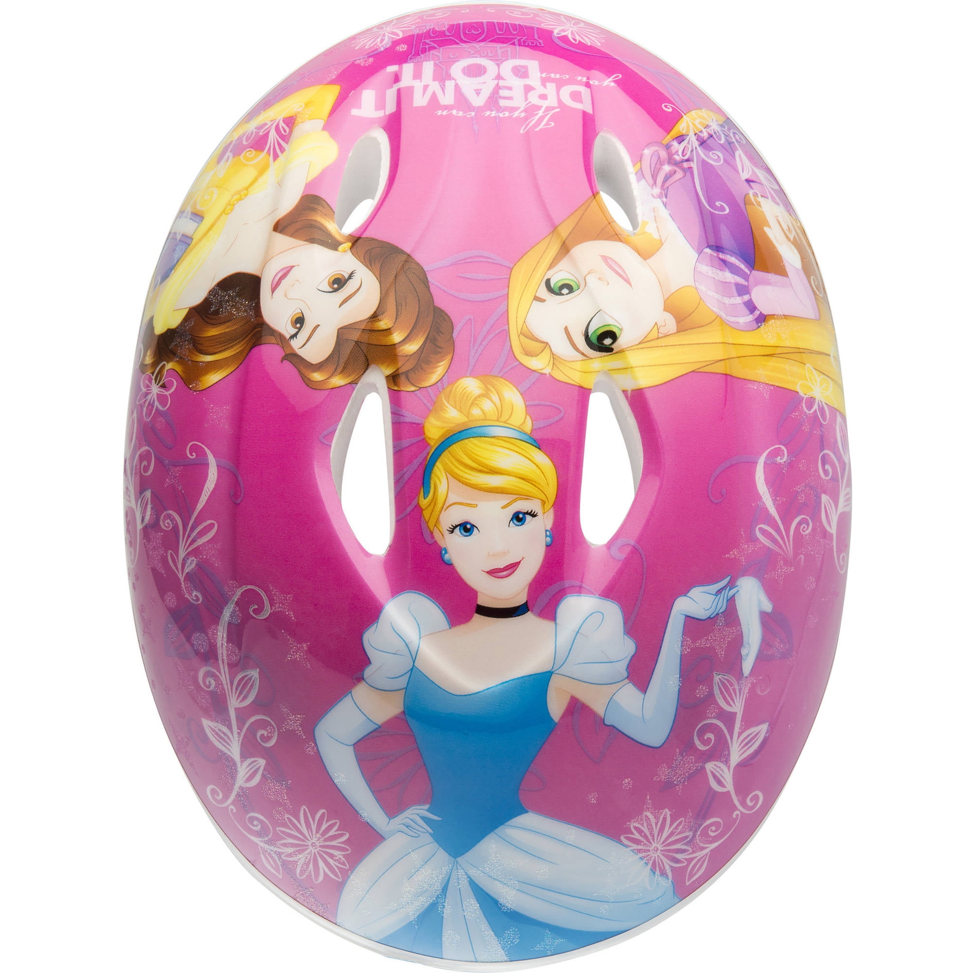 Disney Princesses Rule Toddler Bike Helmet, Pink/Purple