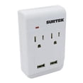 thumbnail image 1 of Multicontacto Barra Surtek 136205 2 Entradas 2 Puertos Usb 136205, 1 of 2
