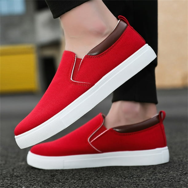 PMUYBHF Male Leather Sneakers for Men Black Mens Fashion Solid