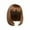 Brown, variant on LHWEN Head Wig With Full Bangs And Golden Short Hair Suitable For Women And Girls' Wigs Beauty Salon Straight Hair Fun Lace Wavy Curls Braided Hair Synthetic Hair bohon Perfect for Party Everyday
