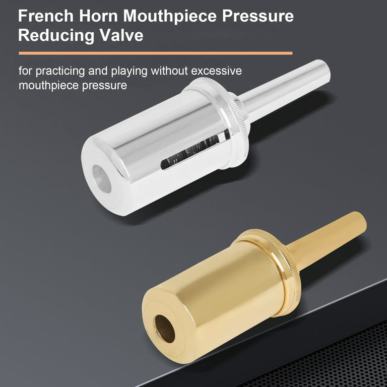 moobody French Horn Mouthpiece Pressure Reducing Valve Breath Trainer  Mouthpiece Pressure Reducer Device for Correcting Excessive Pressure for  French