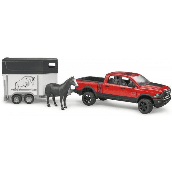 Bruder - 02501 | Leisure Time: RAM 2500 Power Pickup Truck With Horse Trailer And Horse