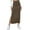 Z37Brown, variant on Landzoo Women's High Waist Stretchy Rib Knit Split Slit Hem Midi Pencil Skirt Fashionable Casual Women's Skirt