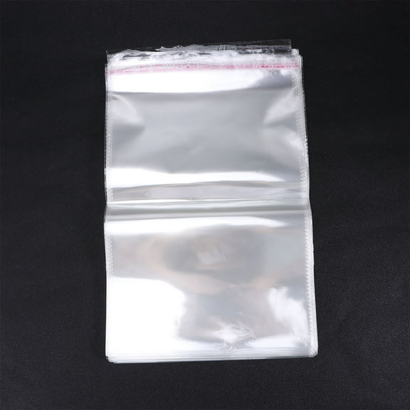 FRCOLOR 100Pcs Plastic Packing Bags for Shirts Packaging Clear and Transparent PP