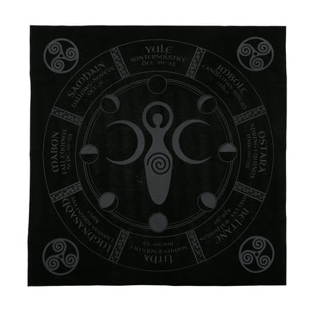

NICEXMAS Divination Altar Tarot Cards Dedicated Tarot Tablecloth Professional Table Runner Pagan Altar Cloth for Home Office Shop