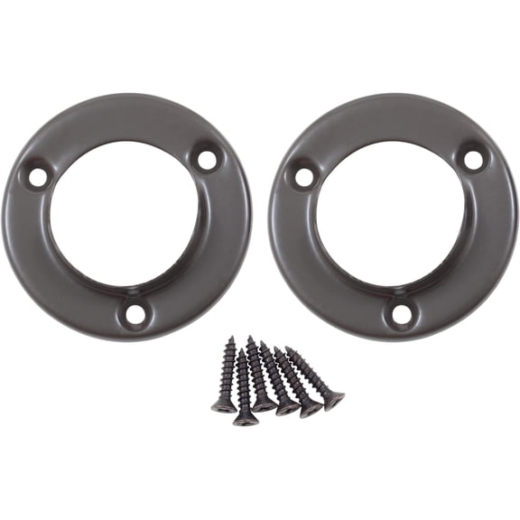 Stone Harbor Hardware Pole Sockets, Fits Poles up to 1-3/8" Diameter, Dark Bronze
