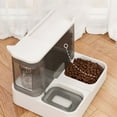 thumbnail image 4 of <p>2 In 1 Dog Feeder, One Piece Design Large Capacity Pet Water Food Dispenser Wet Dry Separation  PP Large Base  For Indoor For Cat</p>, 4 of 7