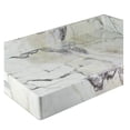 thumbnail image 4 of American Atelier, Marble Gray with White and Brown, Polycarbonate Rectangular Serving Tray, 14"x19", 4 of 6