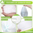 thumbnail image 2 of XUXRUS 4-5 Gallon Bathroom  Trash Bags 150 Counts Wastebasket Liners for Office Kitchen,White., 2 of 7